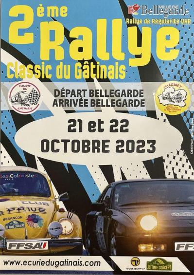2023 affiche 2eme rallye classic gatinais