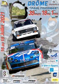 Affiche rallye drome paul friedman 2022